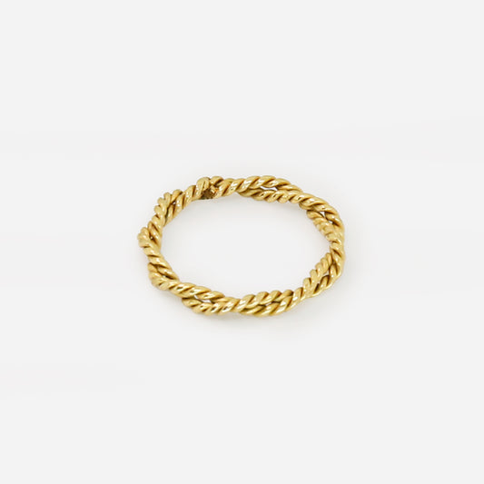 Double Rope Ring (18k Gold Plated)