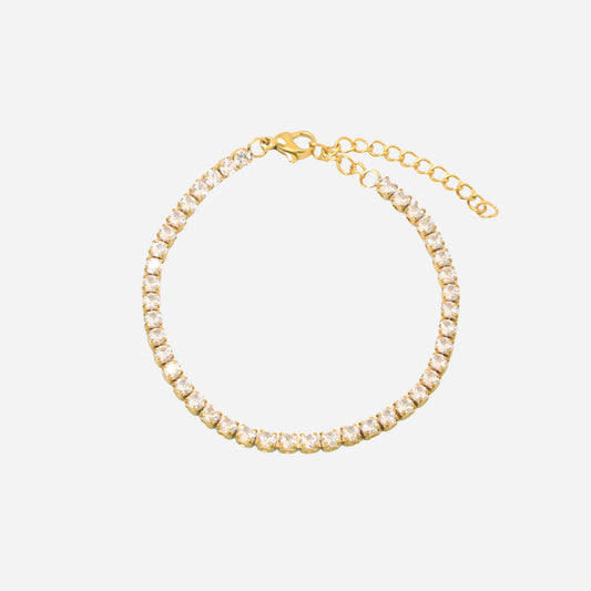 Tennis Bracelet (18k Gold Plated)