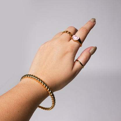 Twisted Cuff Bracelet (18k Gold Plated)