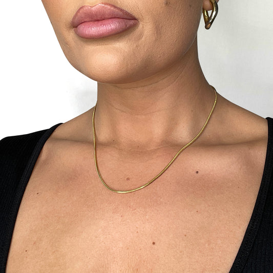 2mm Snake Chain (18k Gold Plated)