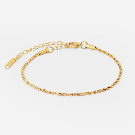 Rope Bracelet (18k Gold Plated)