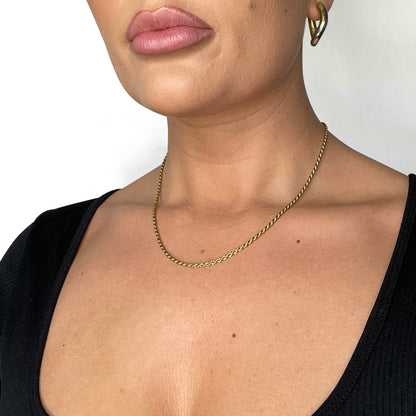 2mm Rope Chain (18k Gold Plated)