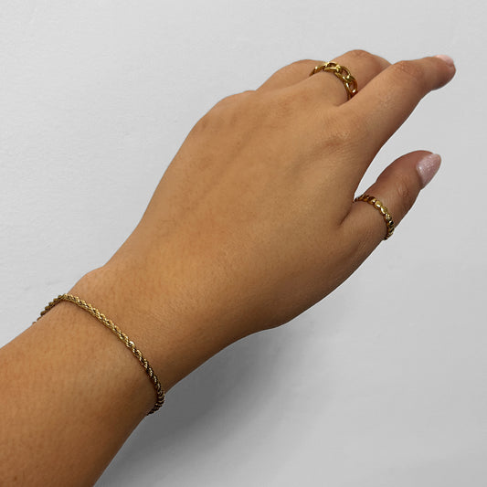 Rope Bracelet (18k Gold Plated)