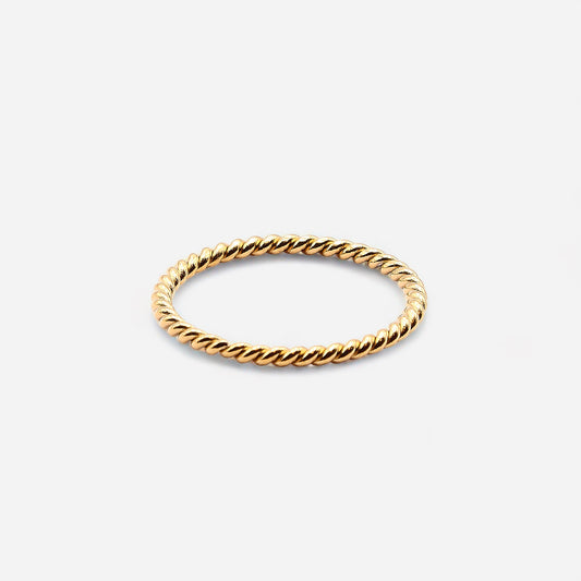 Twisted Ring (18k Gold Plated)