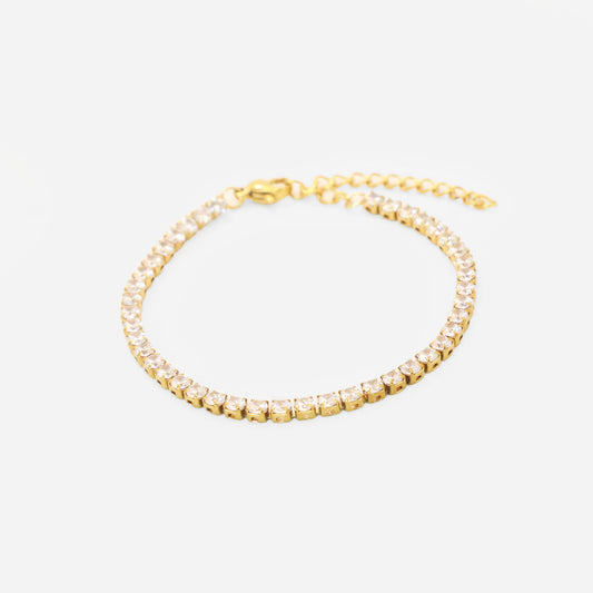 Tennis Bracelet (18k Gold Plated)