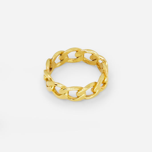 Chain Ring (18k Gold Plated)