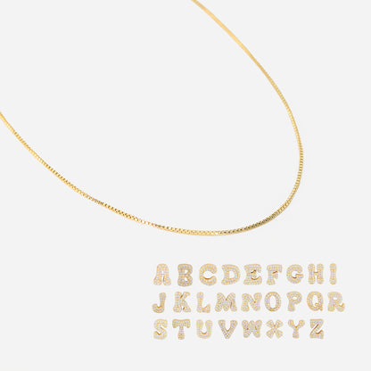 Personalised Ice Name Necklace (18k Gold Plated)