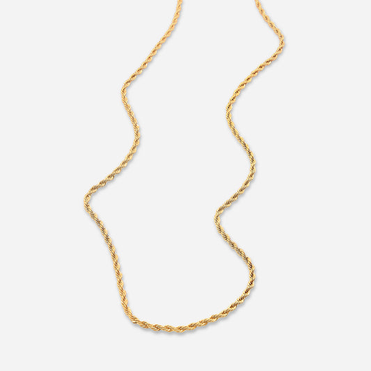 2mm Rope Chain (18k Gold Plated)