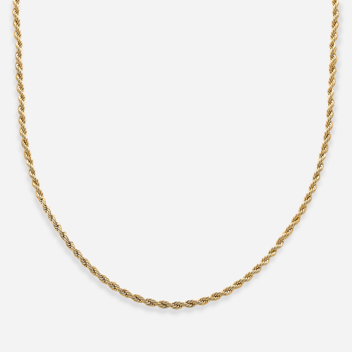 2mm Rope Chain (18k Gold Plated)