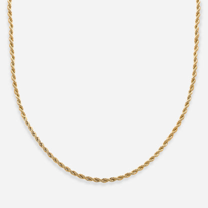 2mm Rope Chain (18k Gold Plated)