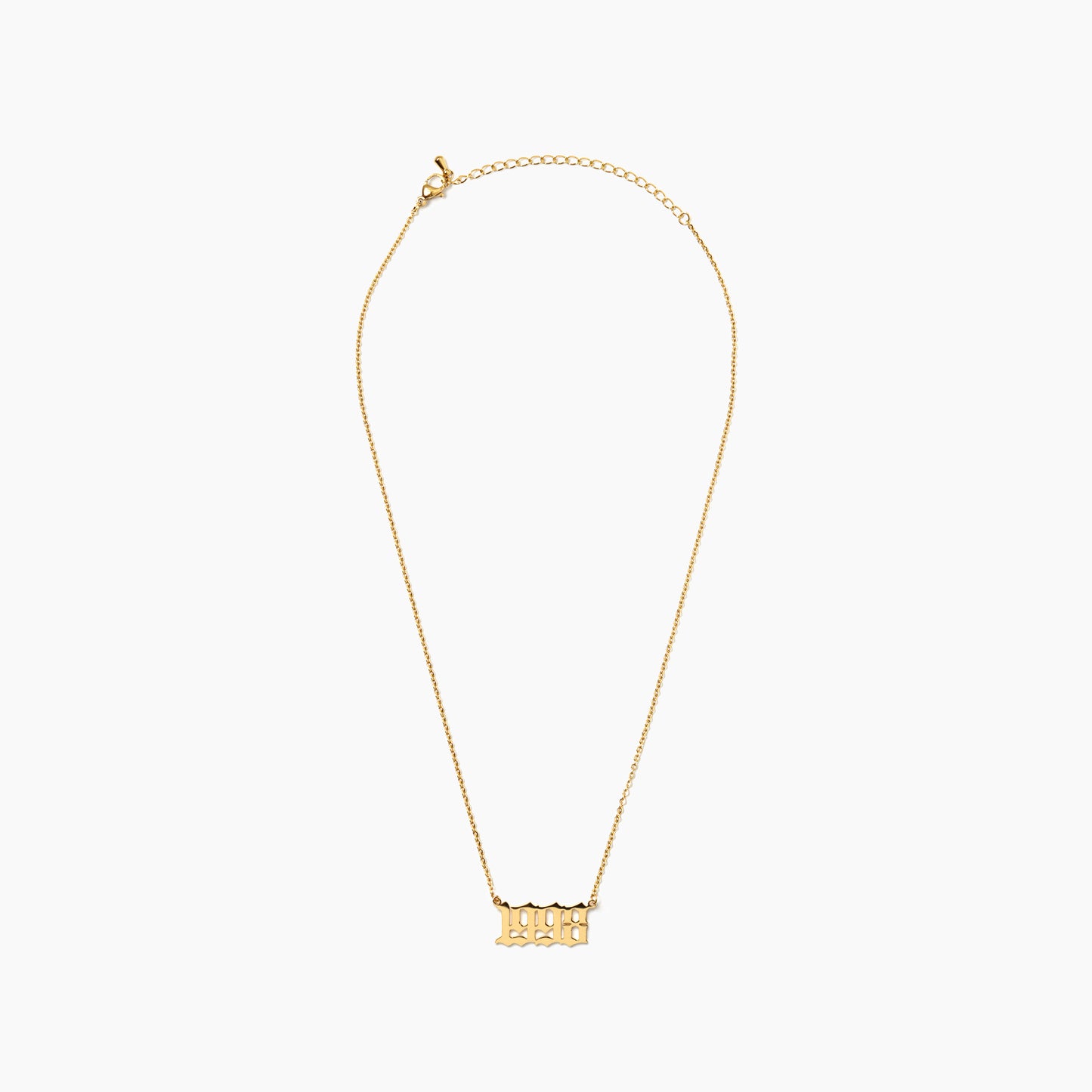 Birth Year Necklace (18k Gold Plated)