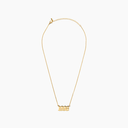 Birth Year Necklace (18k Gold Plated)