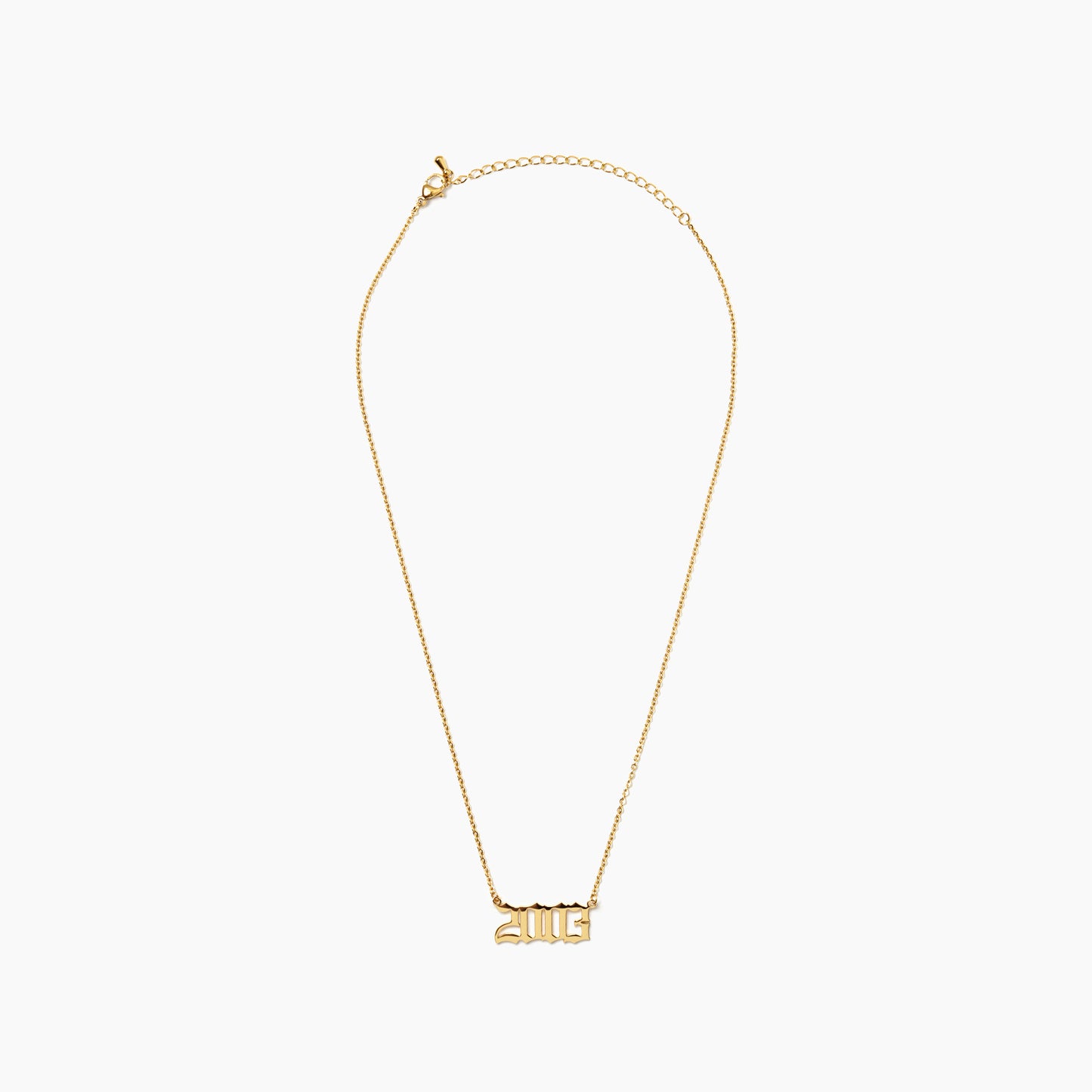 Birth Year Necklace (18k Gold Plated)