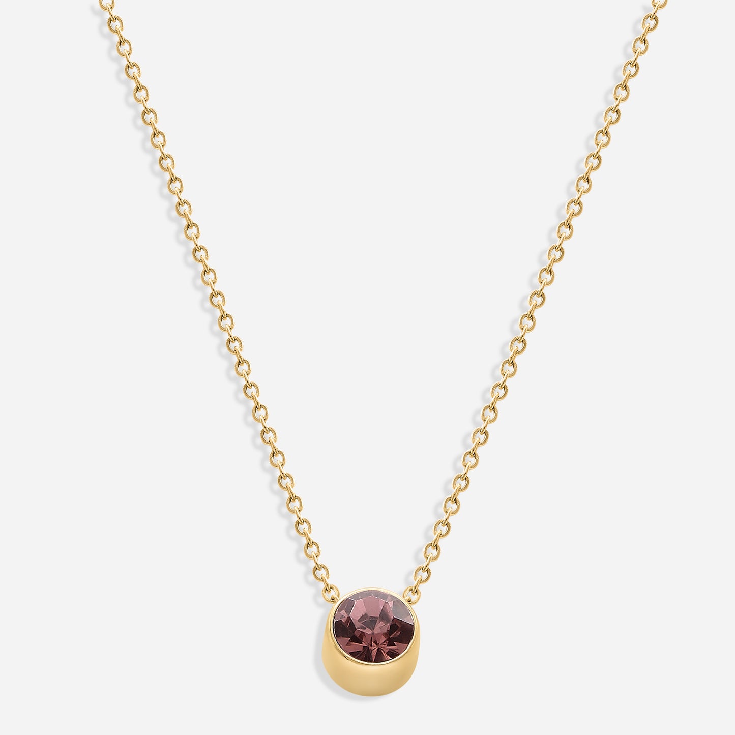 Birthstone Necklace (18k Gold Plated)