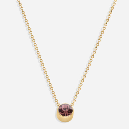 Birthstone Necklace (18k Gold Plated)