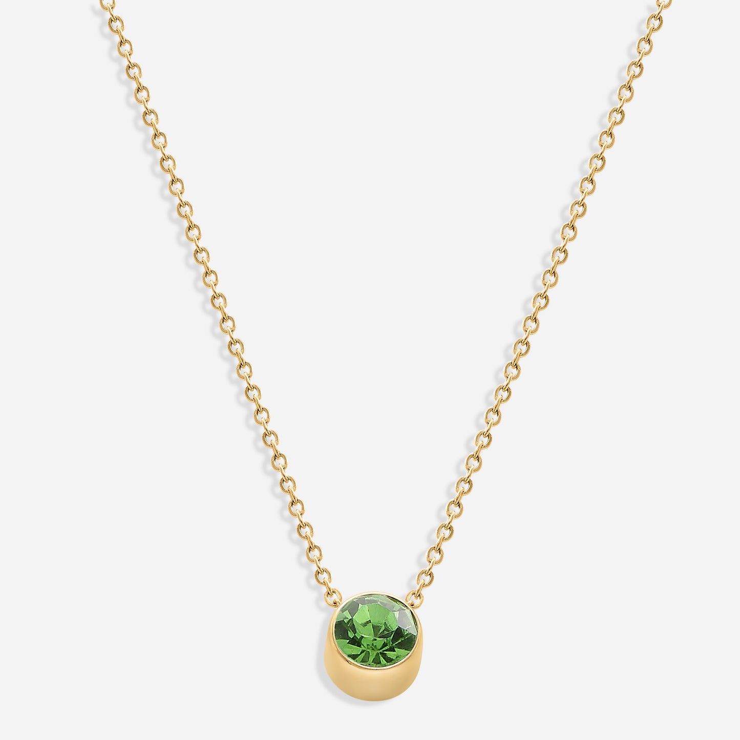 Birthstone Necklace (18k Gold Plated)