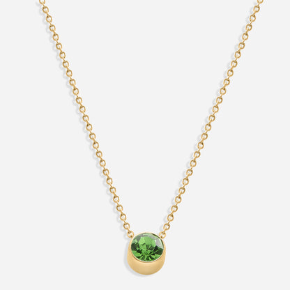 Birthstone Necklace (18k Gold Plated)