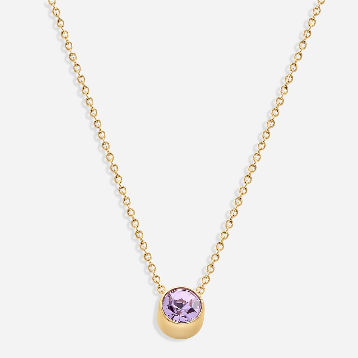 Birthstone Necklace (18k Gold Plated)