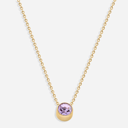 Birthstone Necklace (18k Gold Plated)