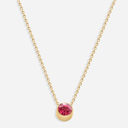 Birthstone Necklace (18k Gold Plated)