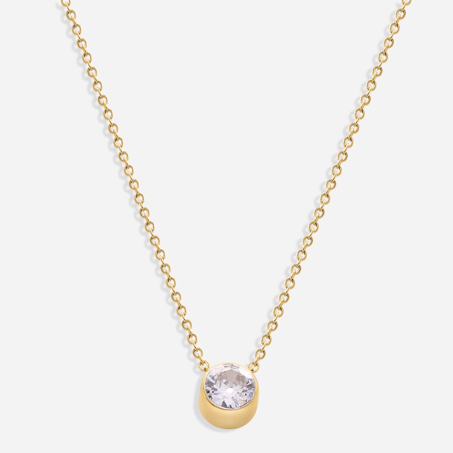 Birthstone Necklace (18k Gold Plated)