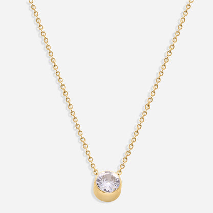 Birthstone Necklace (18k Gold Plated)